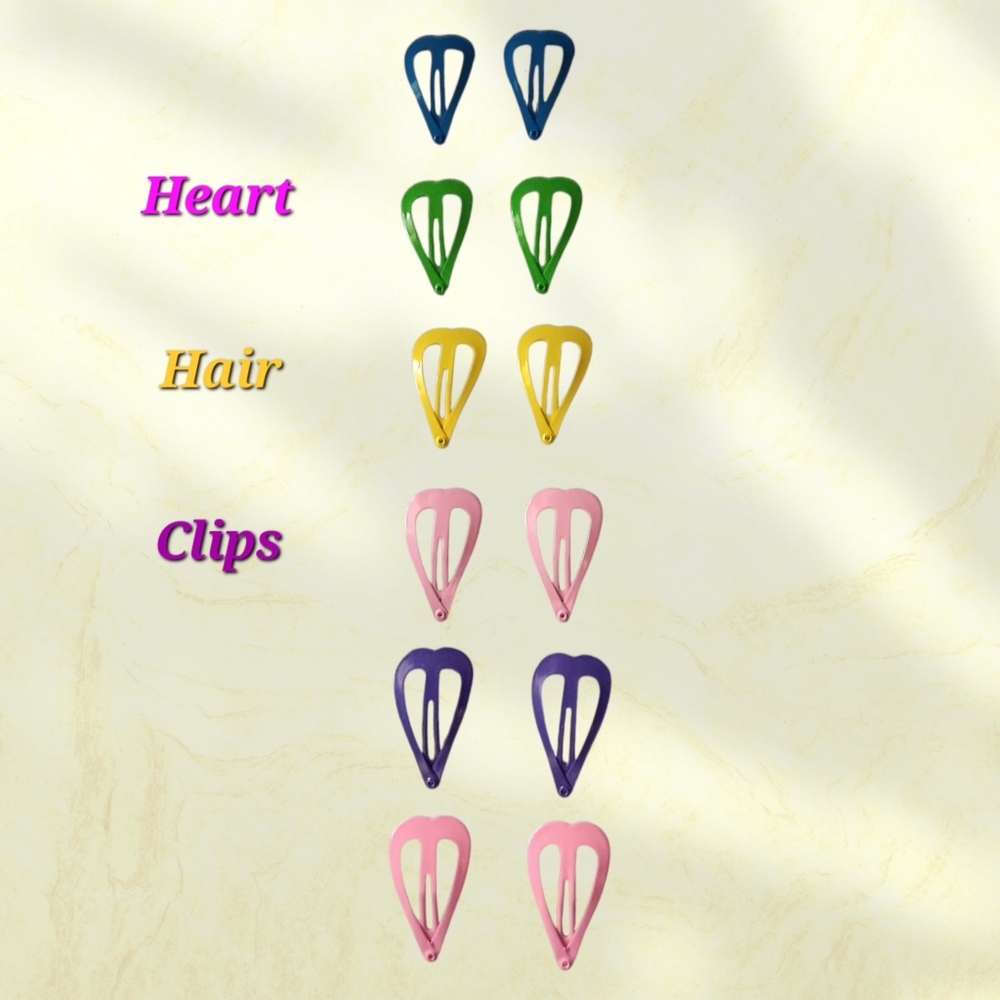 Heart Hair Clips
